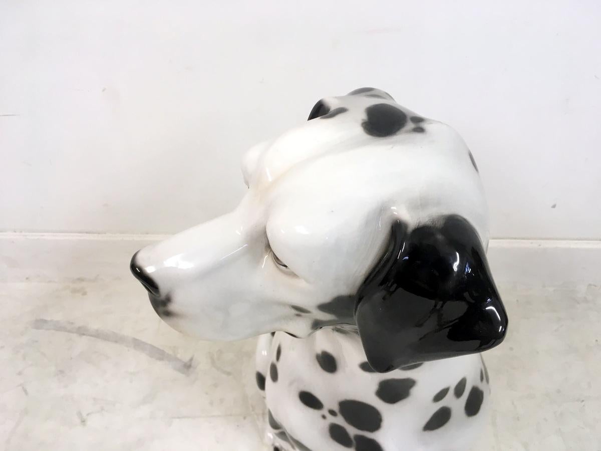 ceramic dalmatian statue