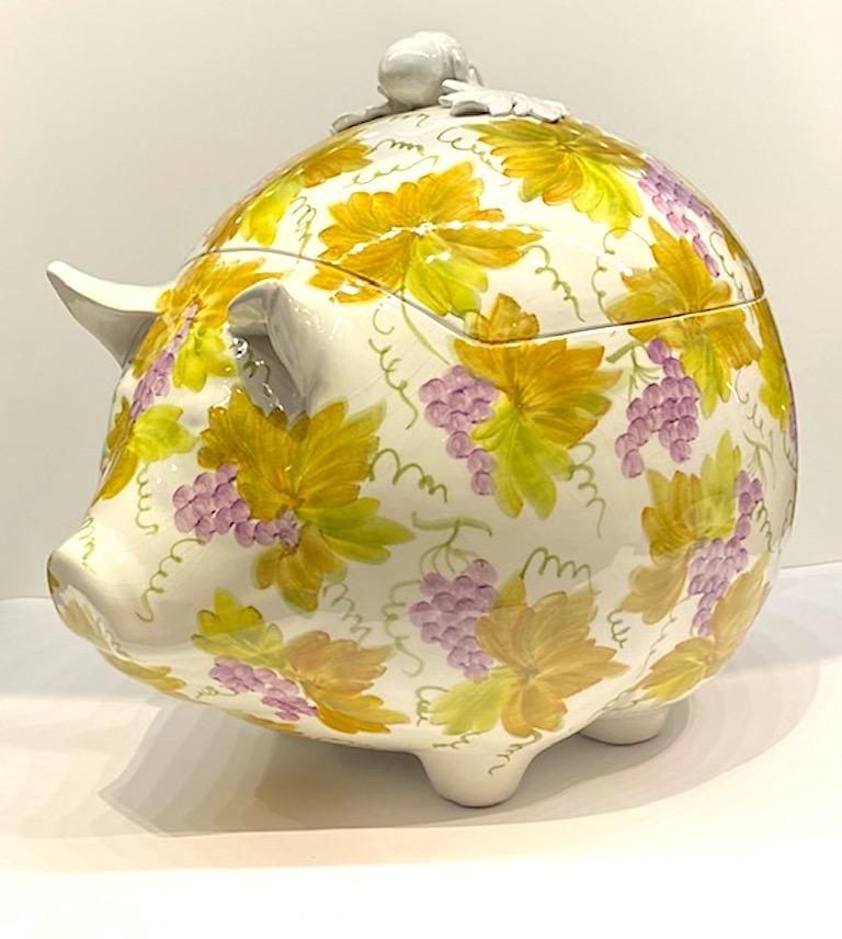 1970s Italian Ceramic Pig Tureen 8