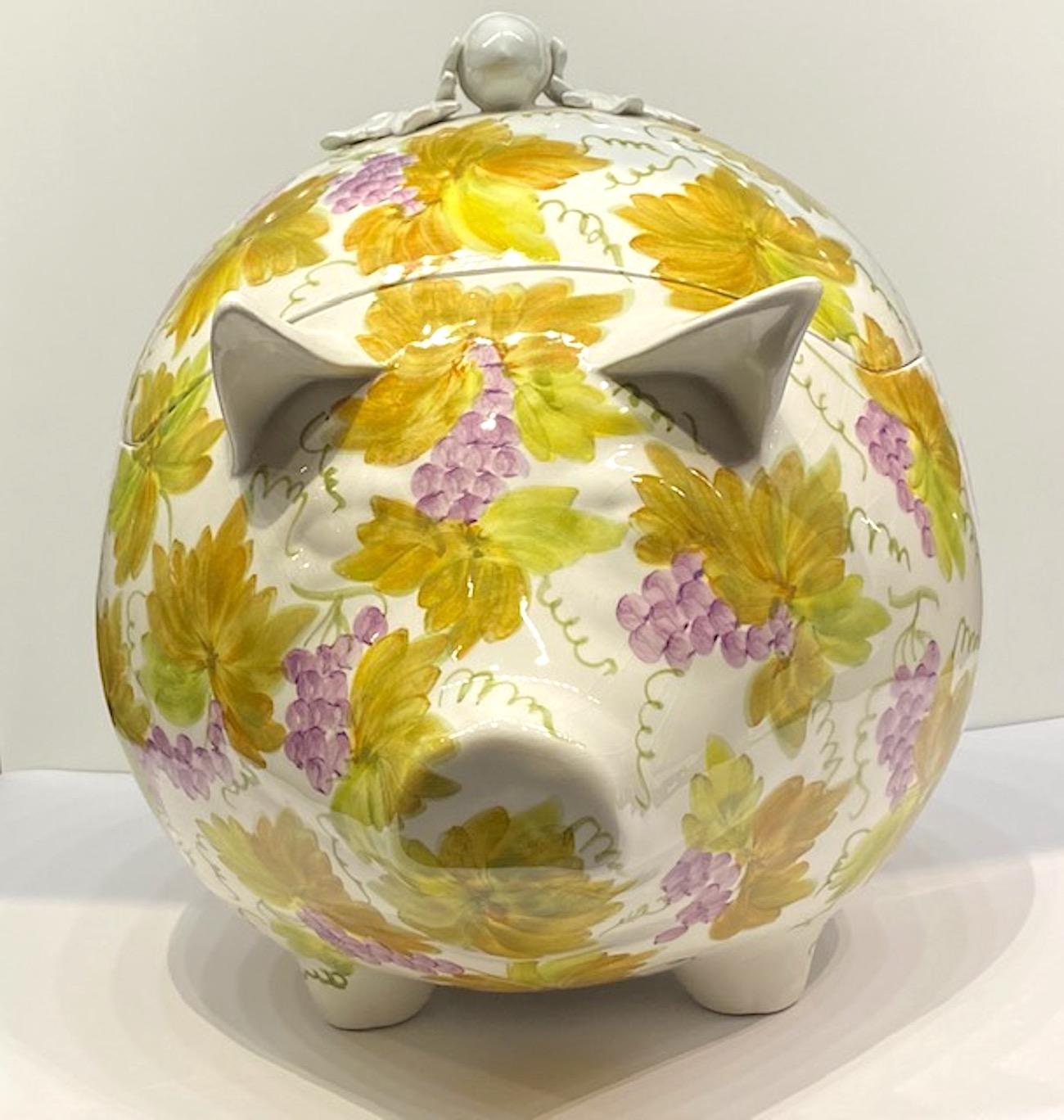 1970s Italian Ceramic Pig Tureen 1