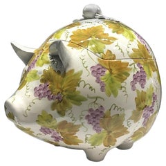 Retro 1970s Italian Ceramic Pig Tureen