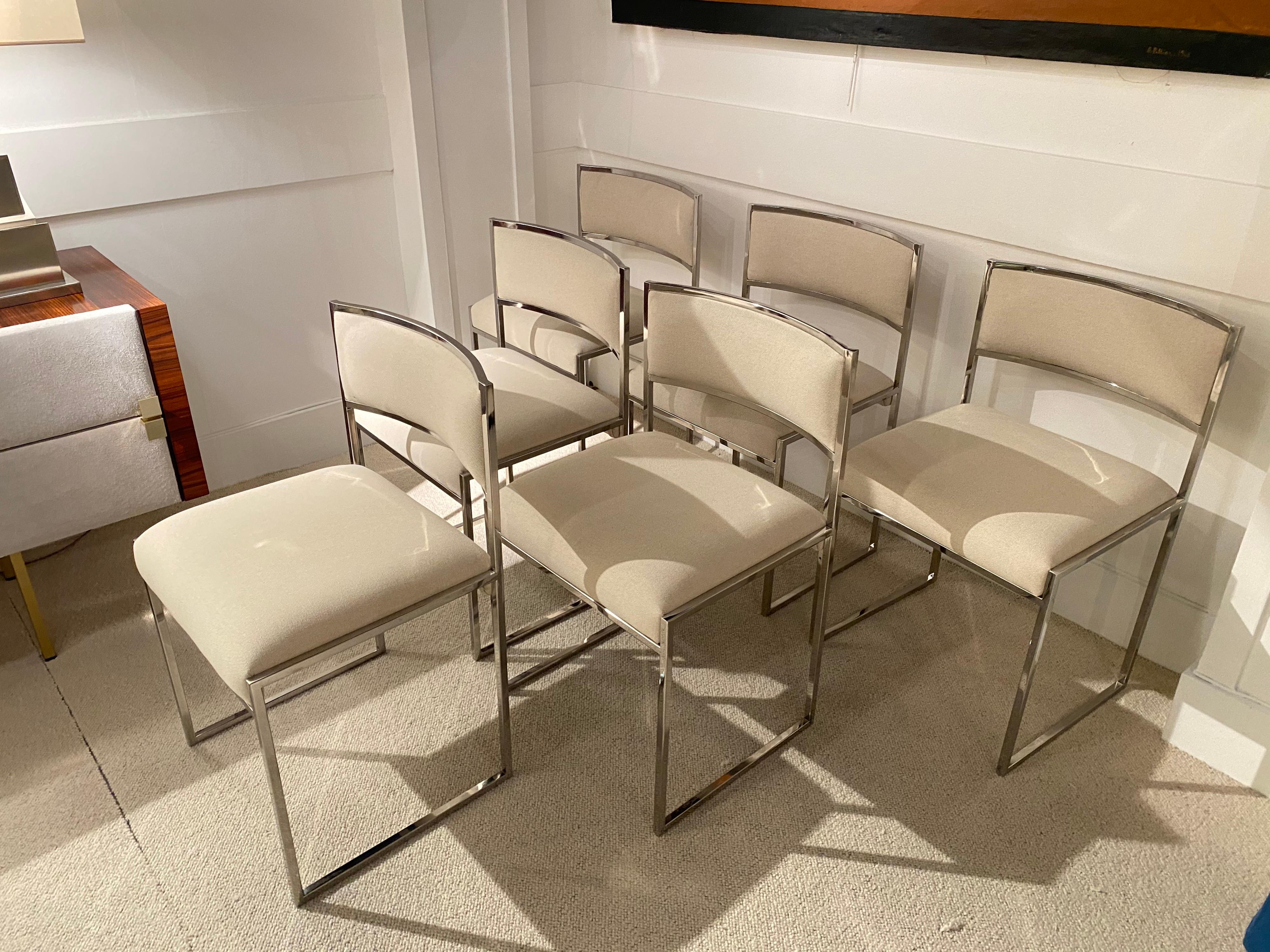 6 Chairs By Willy Rizzo 1