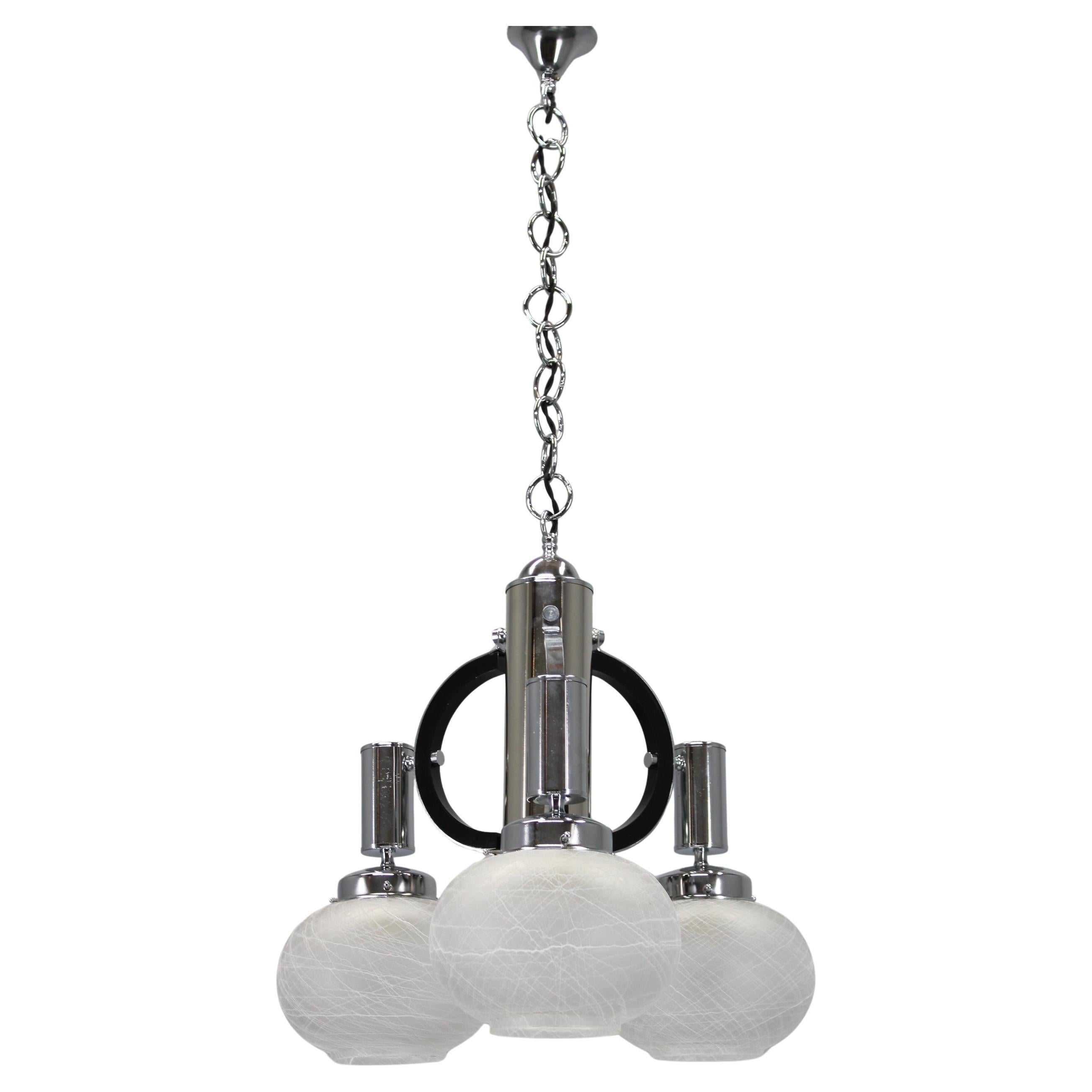 1970s Italian Chandelier , Restored