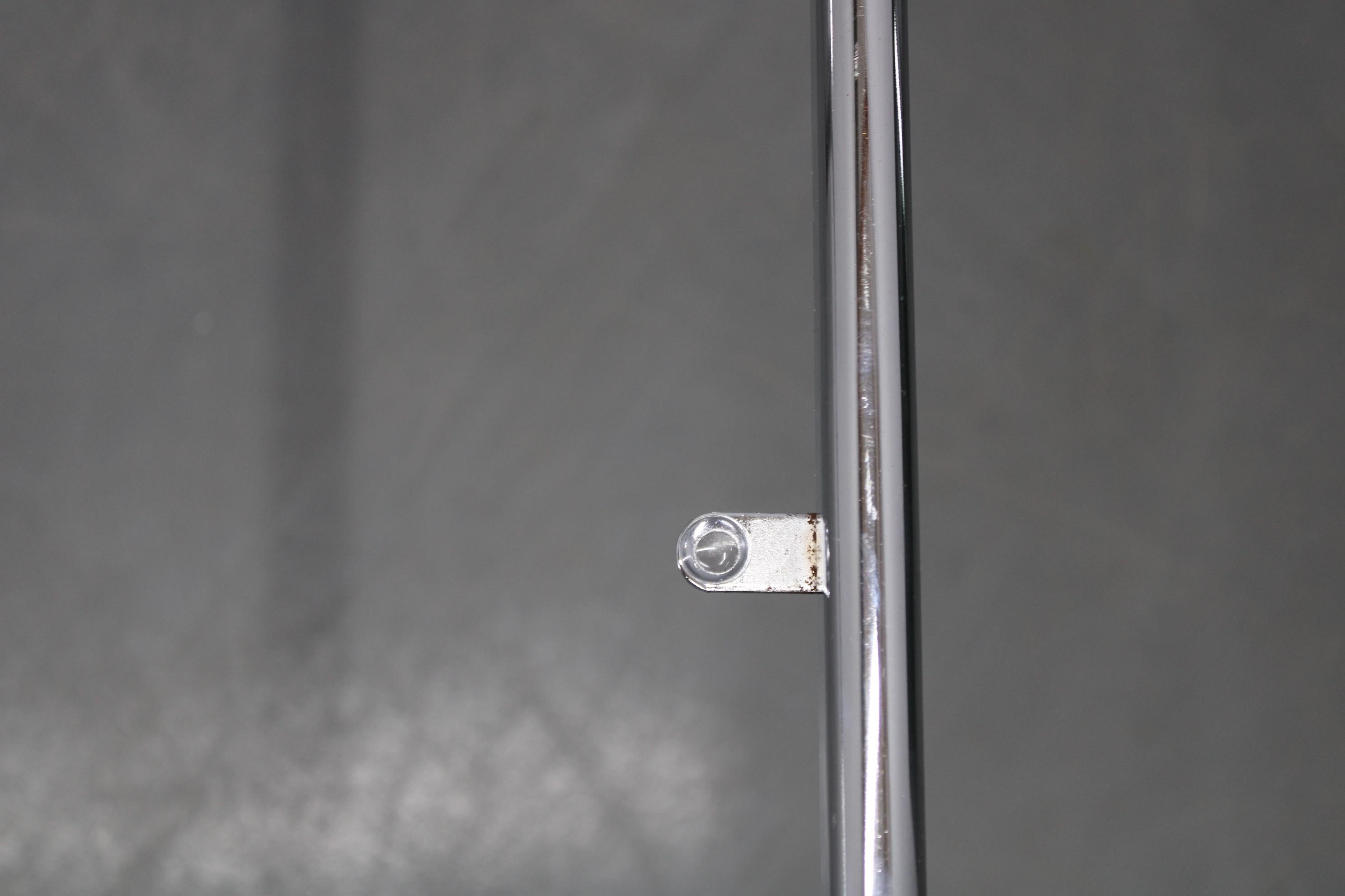 1970s Italian Chrome and Glass Square Coffee Table For Sale 1