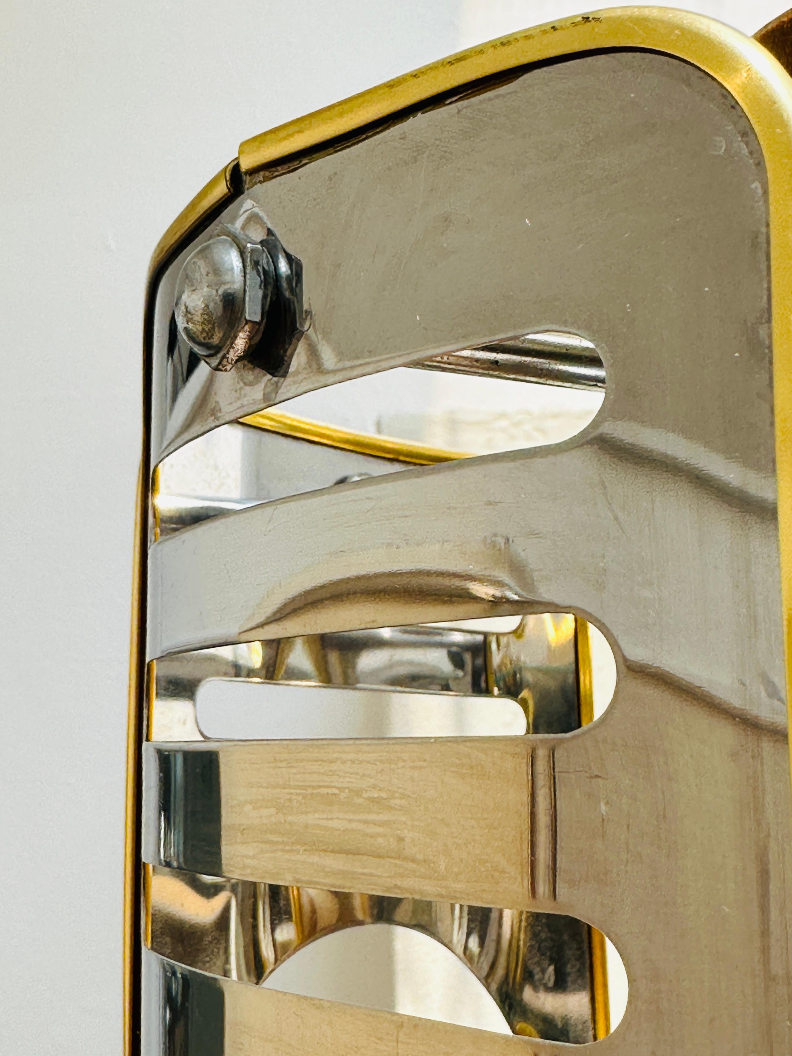 1970s Italian Chrome Brass Murano Glass Pendant Light Mazzega Carlo Nason Style For Sale 11