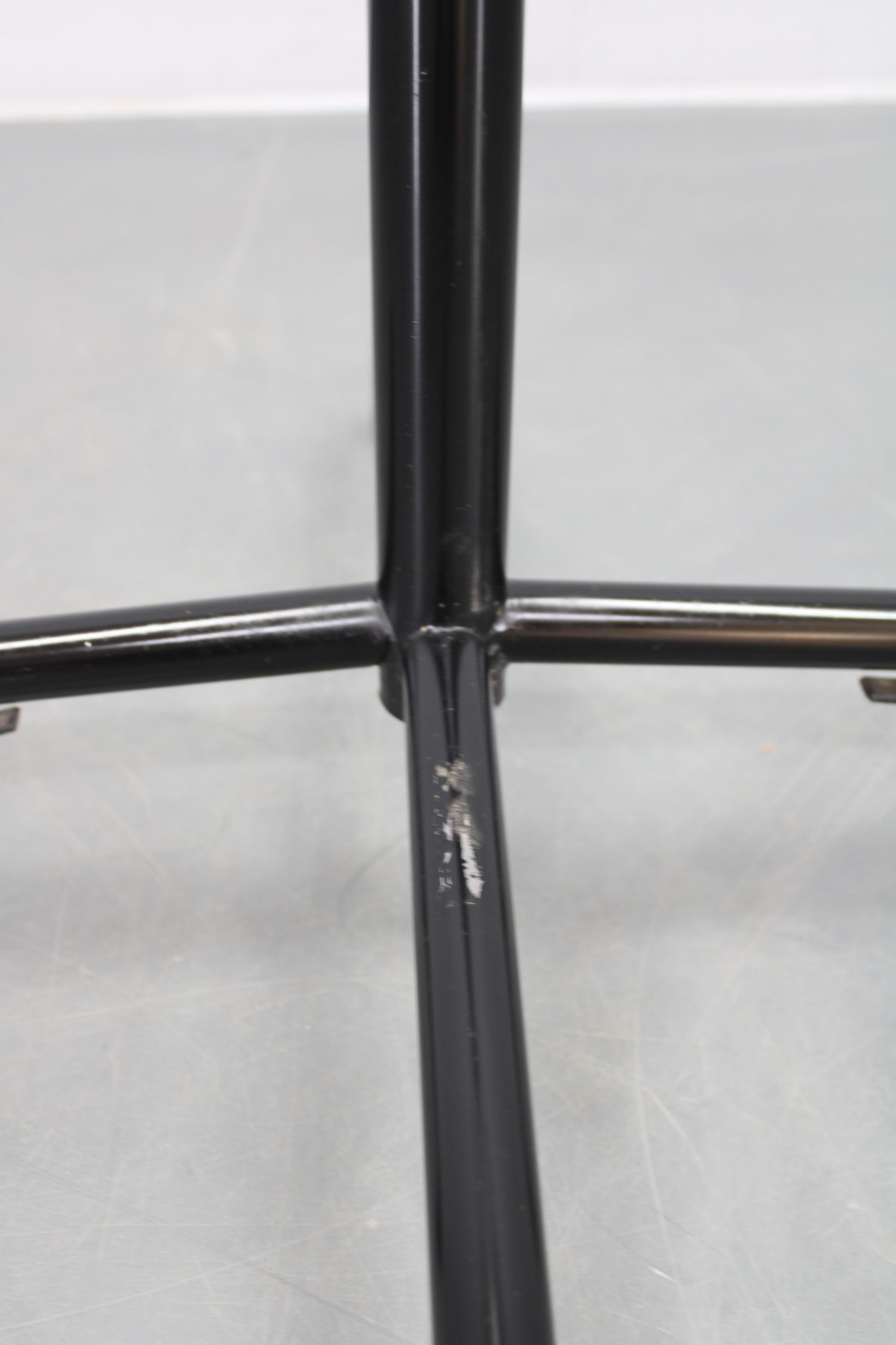 Late 20th Century 1970s Italian Chrome & Lacquered Iron Coat Rack with Plastic Ball Hooks For Sale