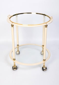 1970s Italian Circular Bar Cart Drinks Trolley