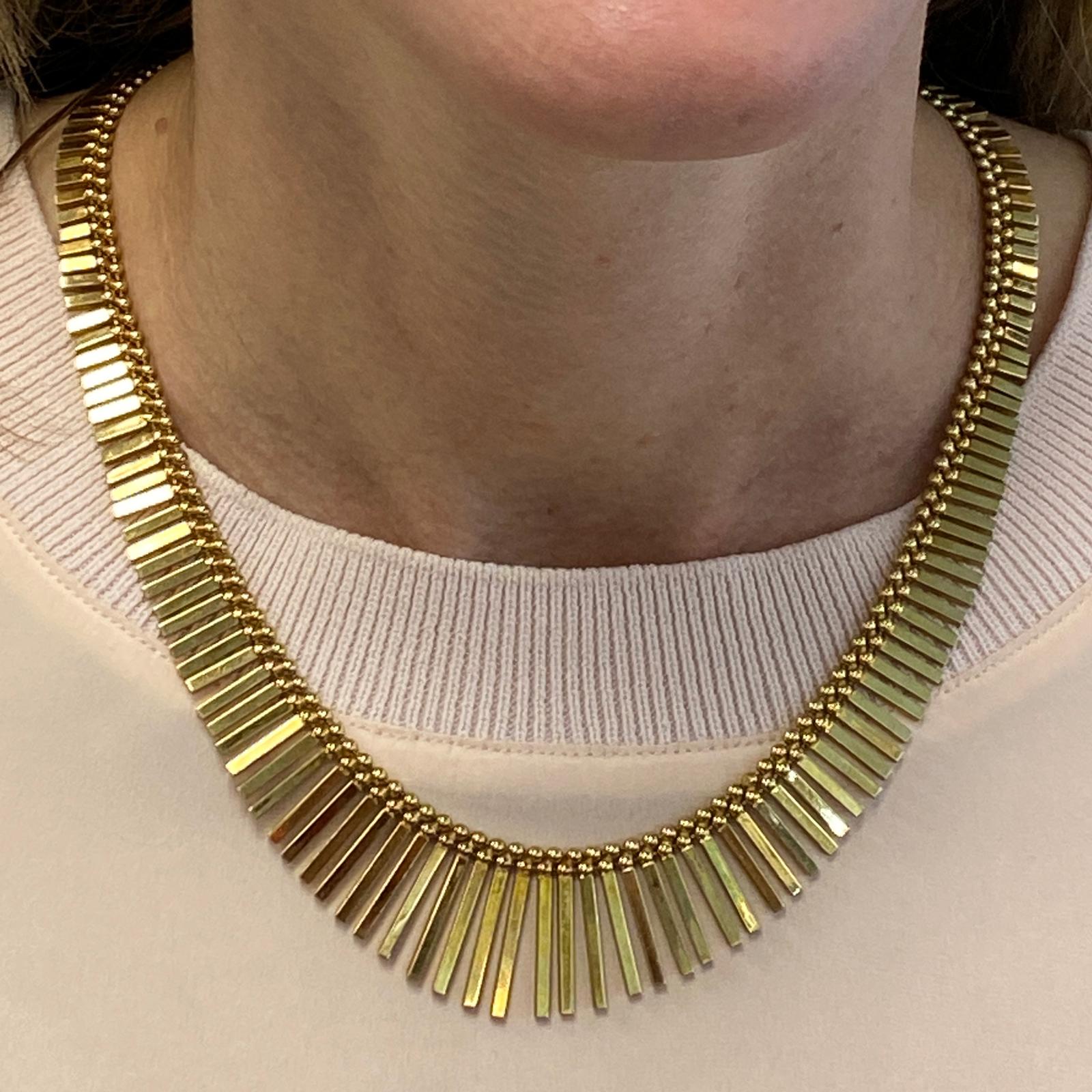 14k gold cleopatra necklace