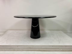 1970s Italian Colonnata Black Marble Dining Table by Giusti & Di Rosa