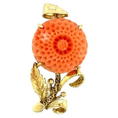 1970s Italian Coral Pendant