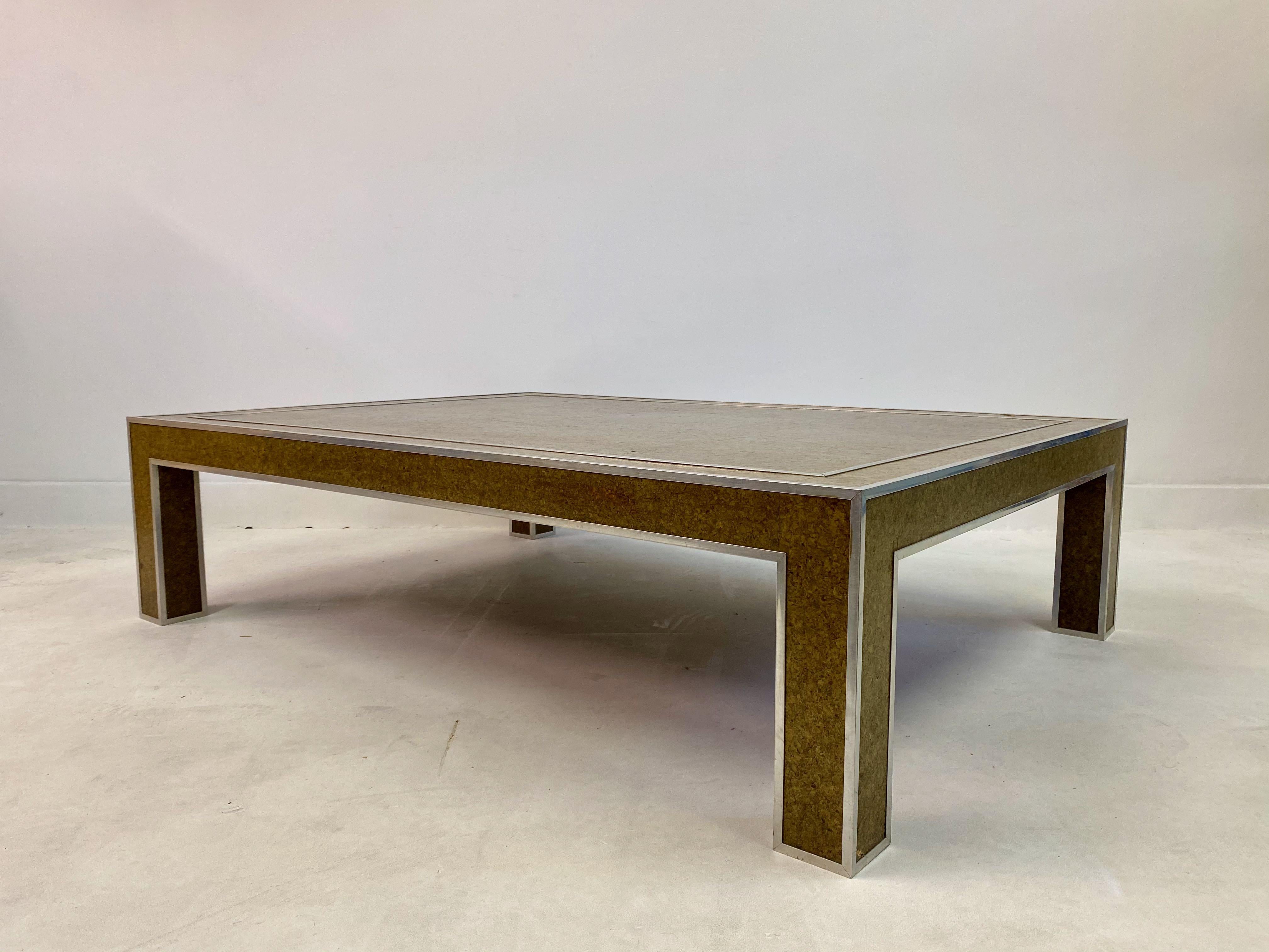 1970s Italian Cork and Chrome Coffee Table by Romeo Rega 6