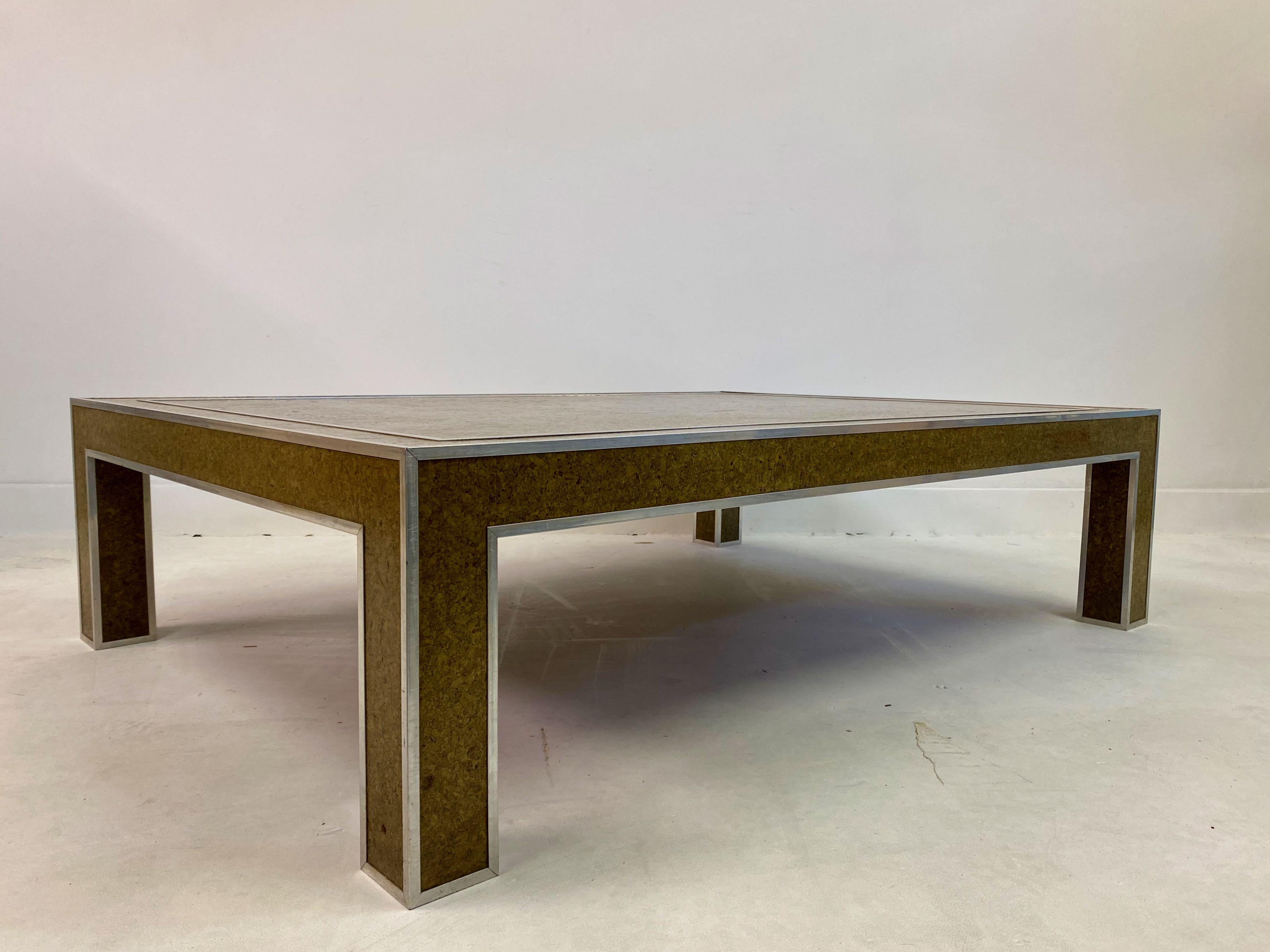 1970s Italian Cork and Chrome Coffee Table by Romeo Rega 3