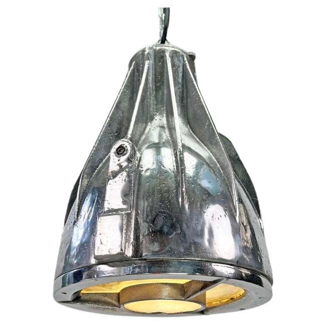 1970's Italian Cortem Explosion Proof Cast Aluminum Ceiling Pendant Light