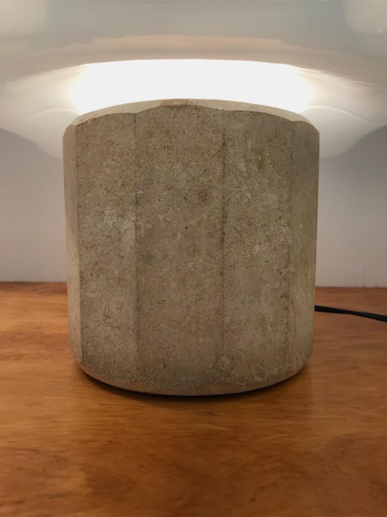 Hand-Crafted 1970s Italian Cube Table Lamp by Leucos