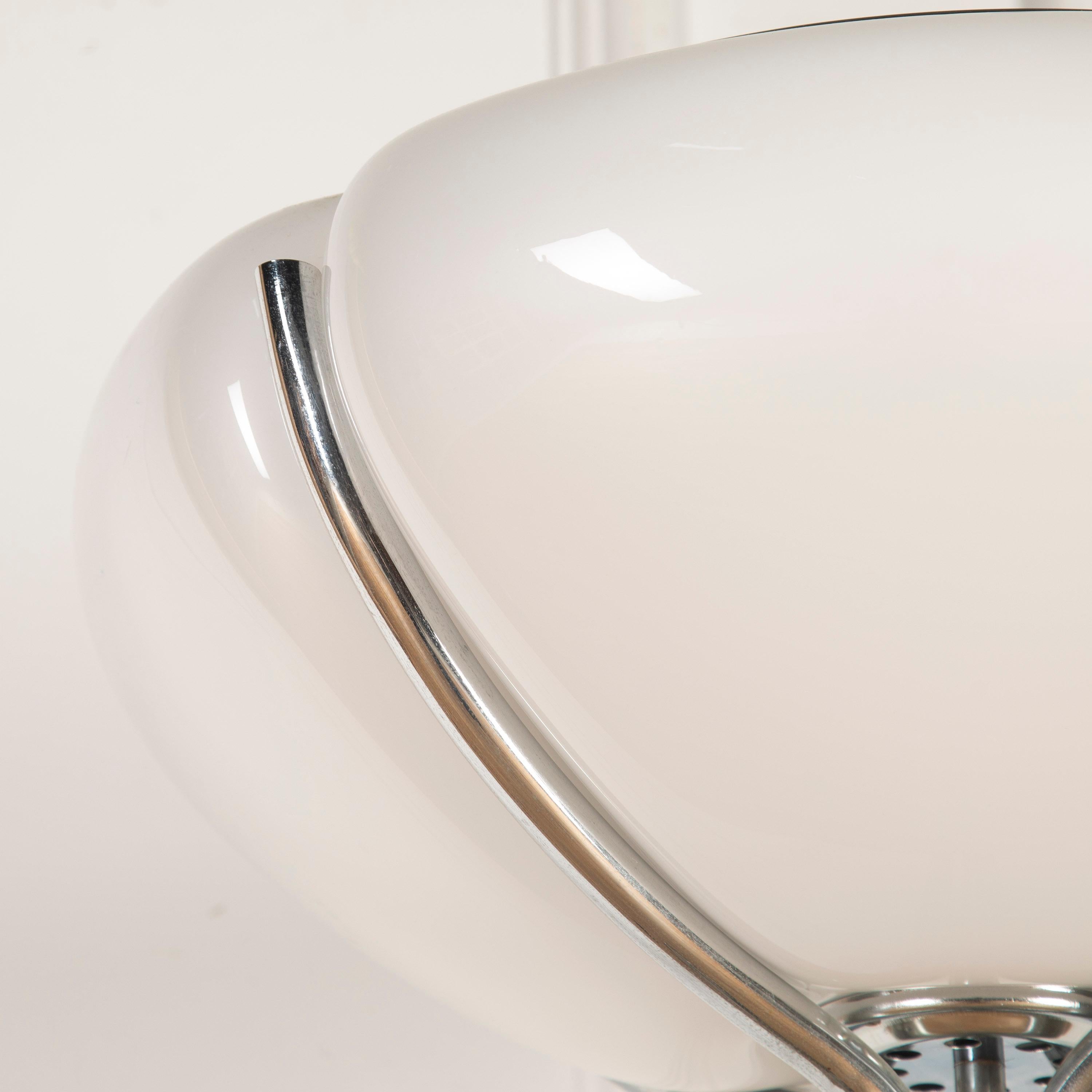 Chrome 1970s Italian Design Standard Lamp For Sale