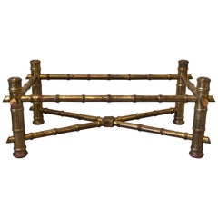 1970s Italian Florentine Faux-Bamboo Coffee Table Base