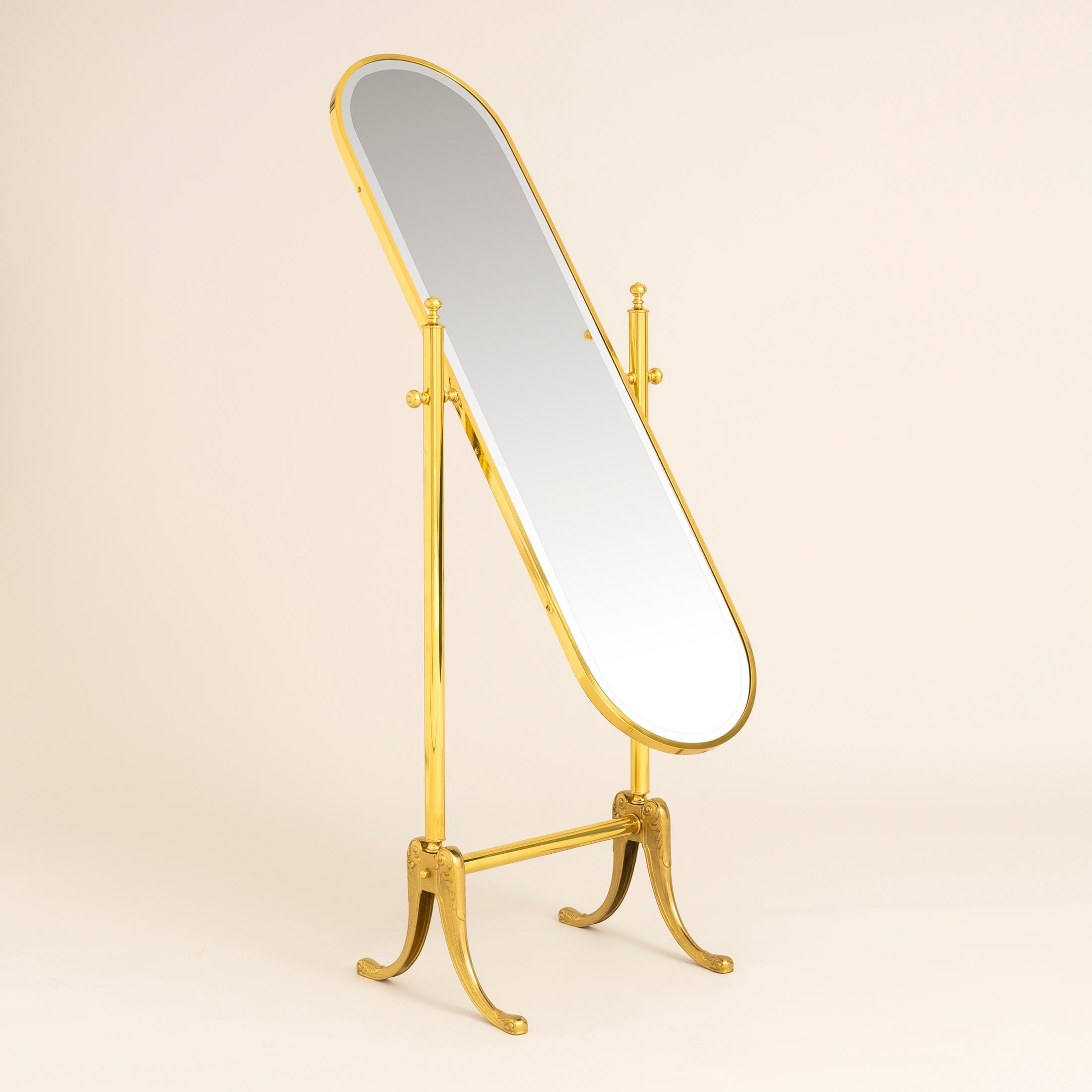 European 1970s Italian Freestanding Dressing Mirror