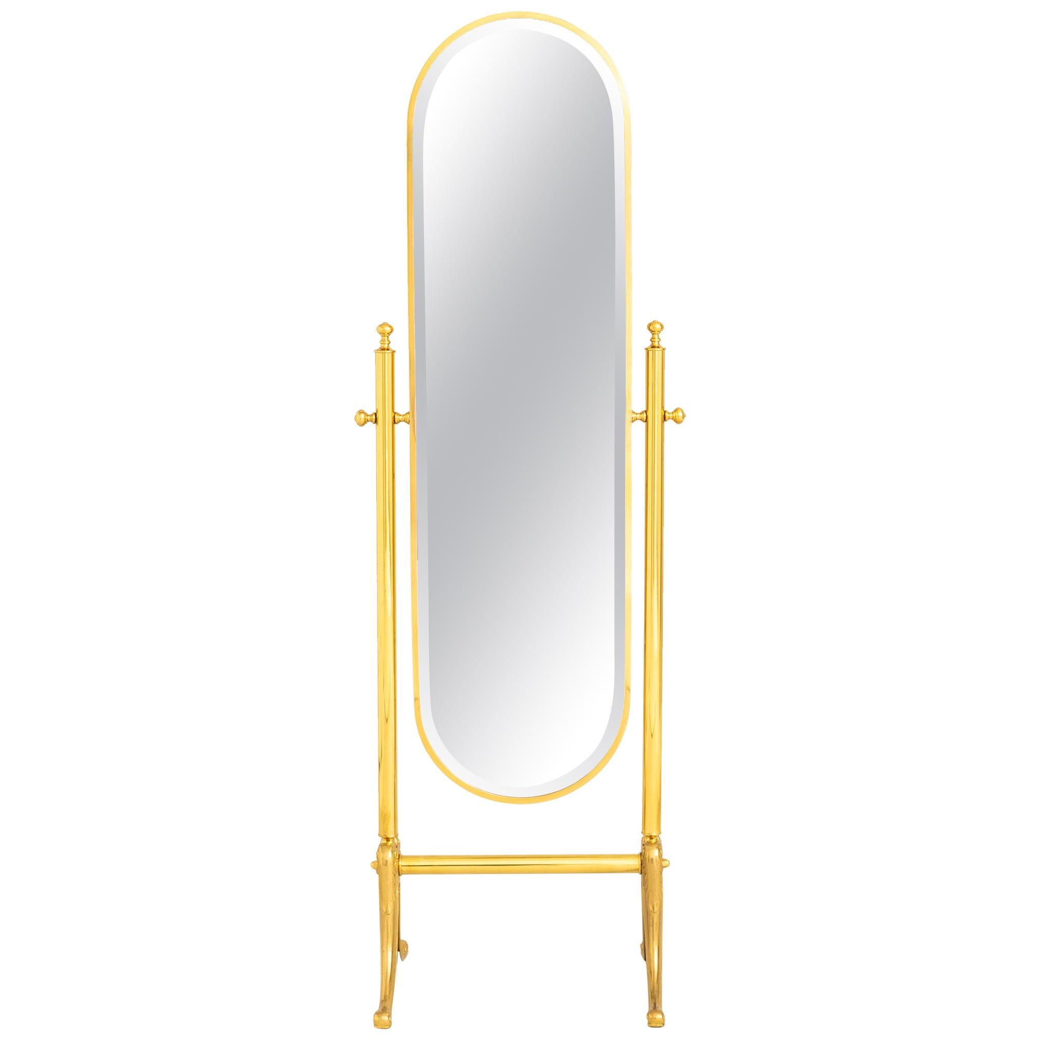 1970s Italian Freestanding Dressing Mirror