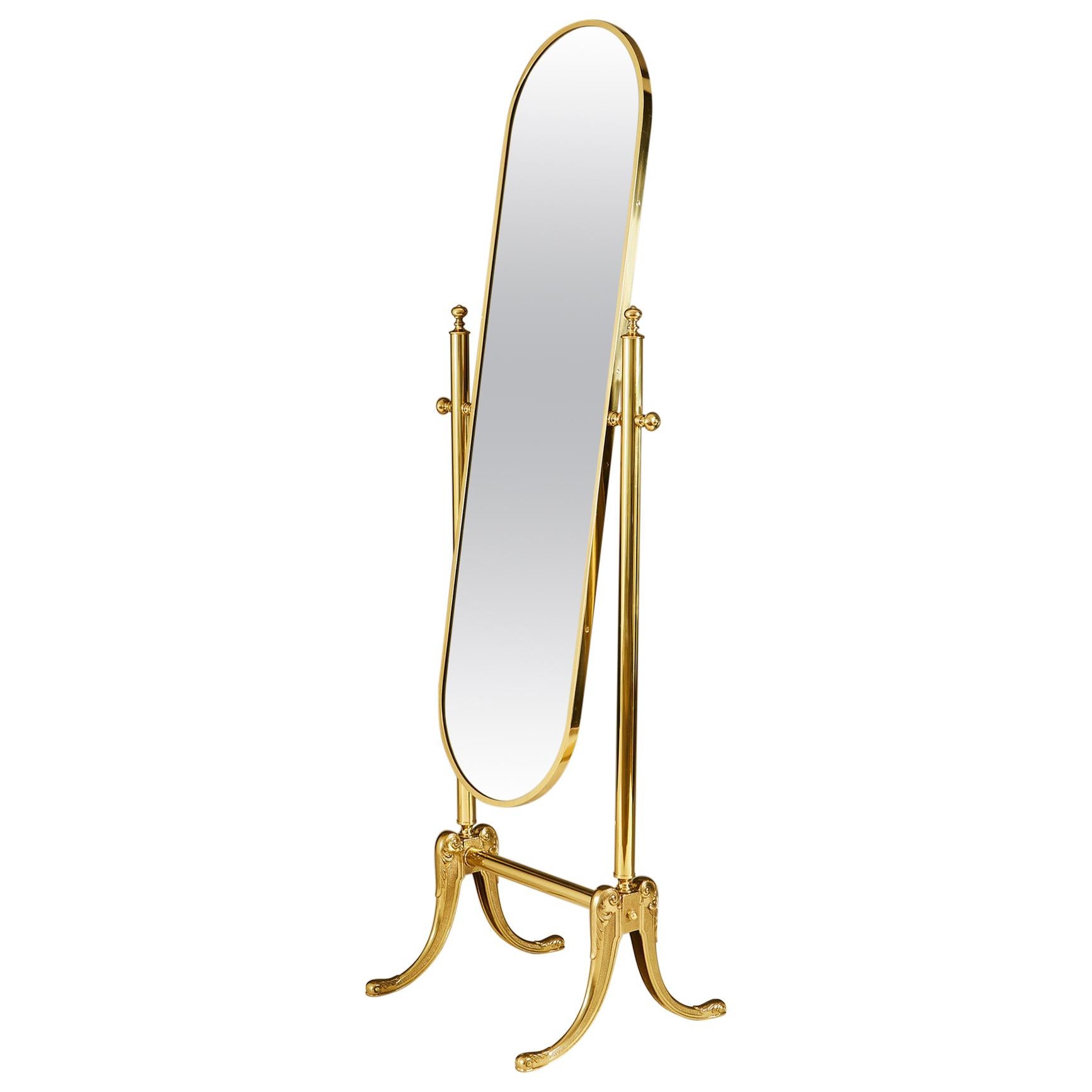 1970s Italian Freestanding Dressing Mirror at 1stDibs