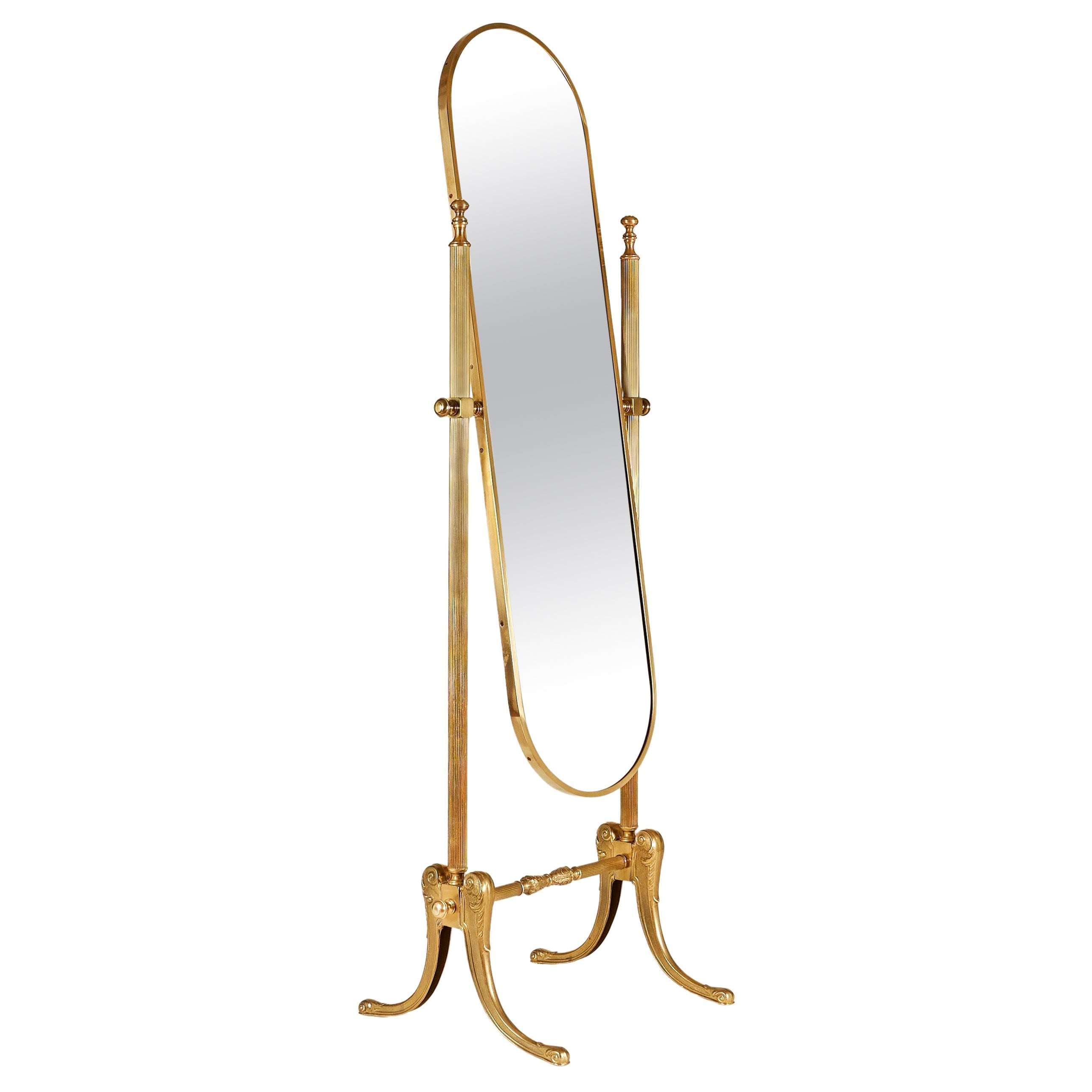 1970s Italian Freestanding Dressing Mirror