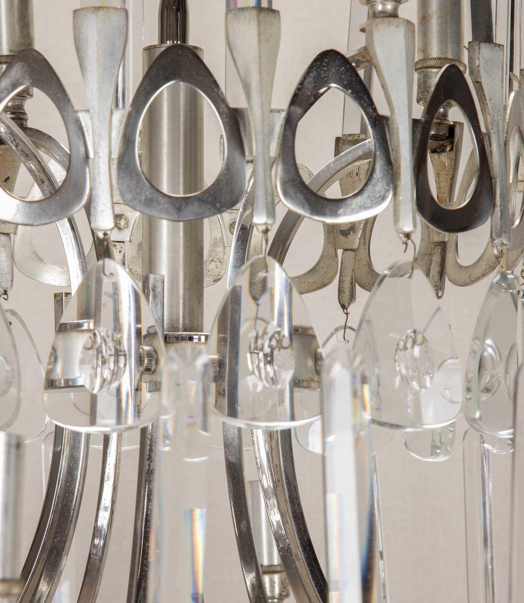 Lampadario a dodici luci Gaetano Sciolari degli anni Settanta In condizioni buone in vendita a Gloucestershire, GB