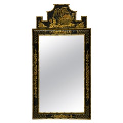 1970s Italian Giltwood Chinoiserie Mirror Attributed to Friedman Brothers