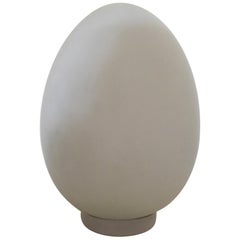 1970s Italian Glass Egg Lamp