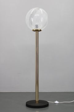 1970er Italienische Glas-Stehlampe
