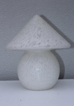 1970s Italian Glass Mushroom Lamp