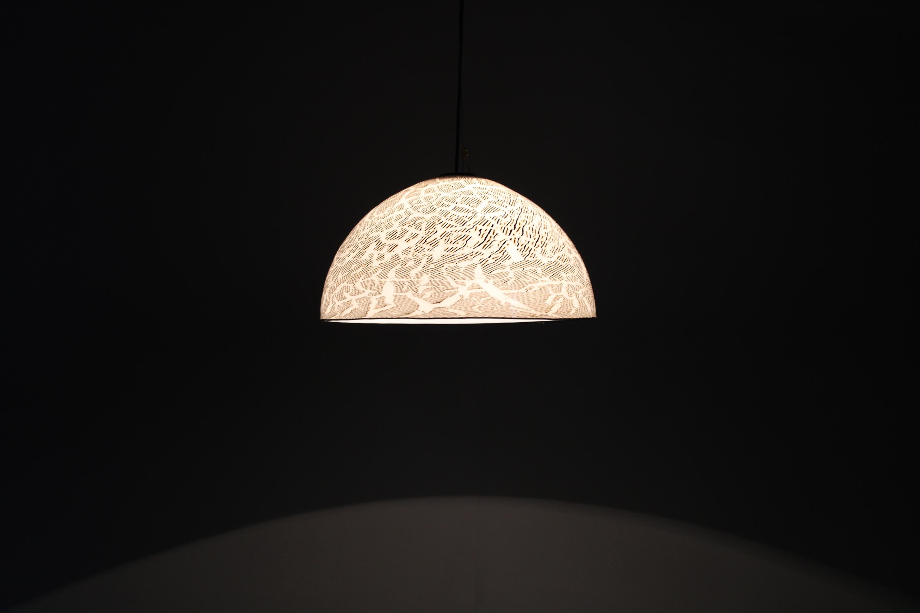 1970s Italian Glass Pendant Light For Sale 5