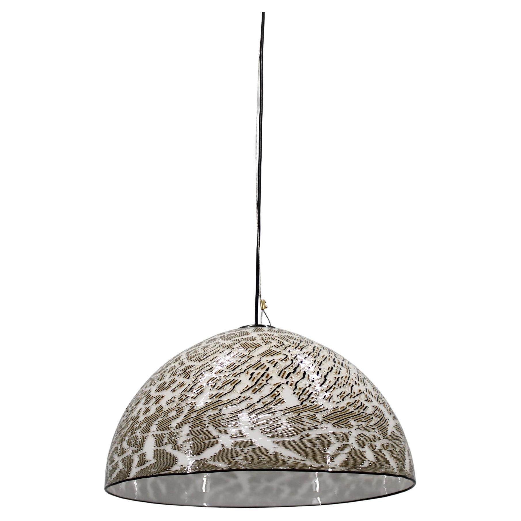 1970s Italian Glass Pendant Light