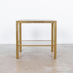 1970s Italian Glass Top Coffee Table