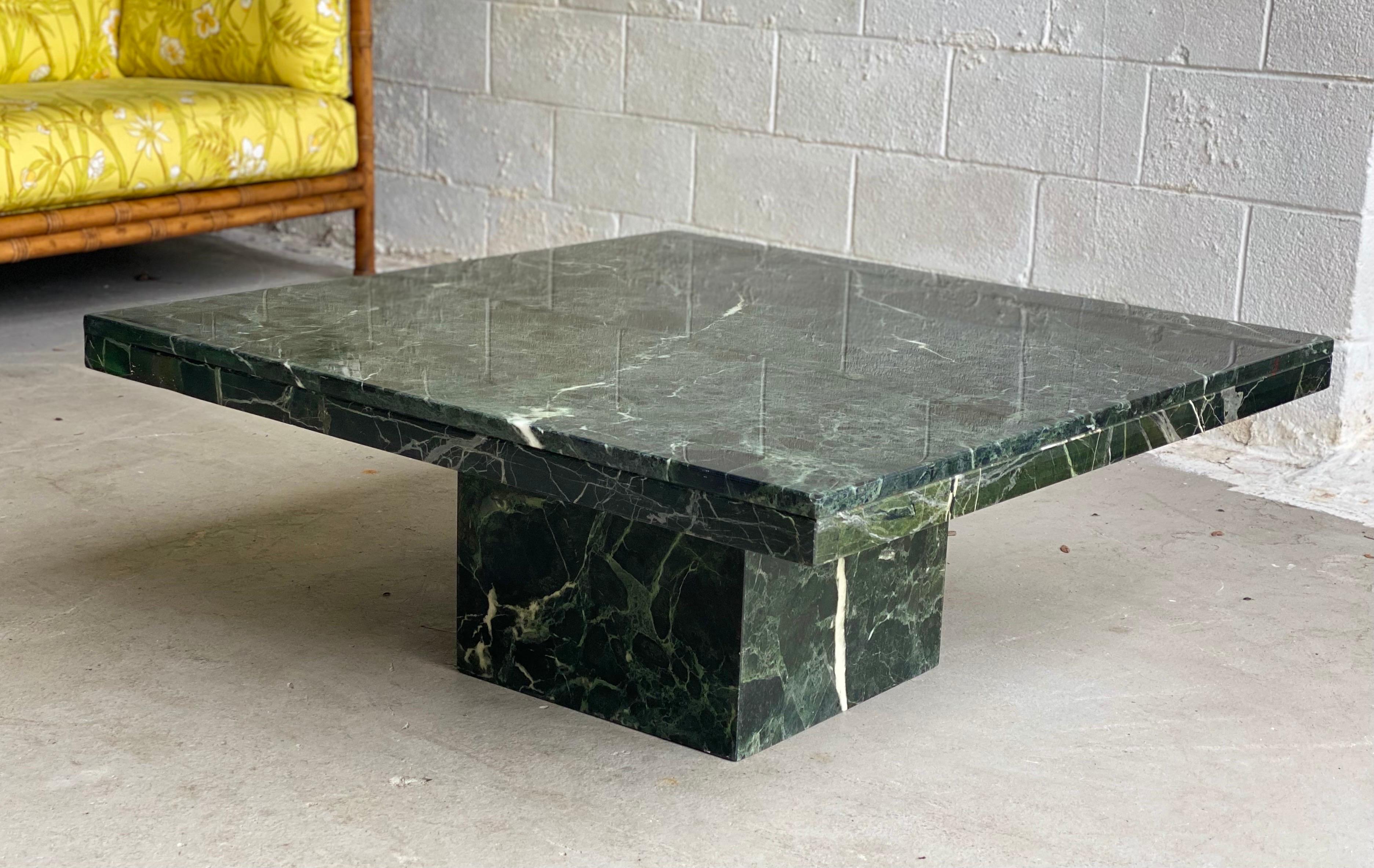 green stone coffee table