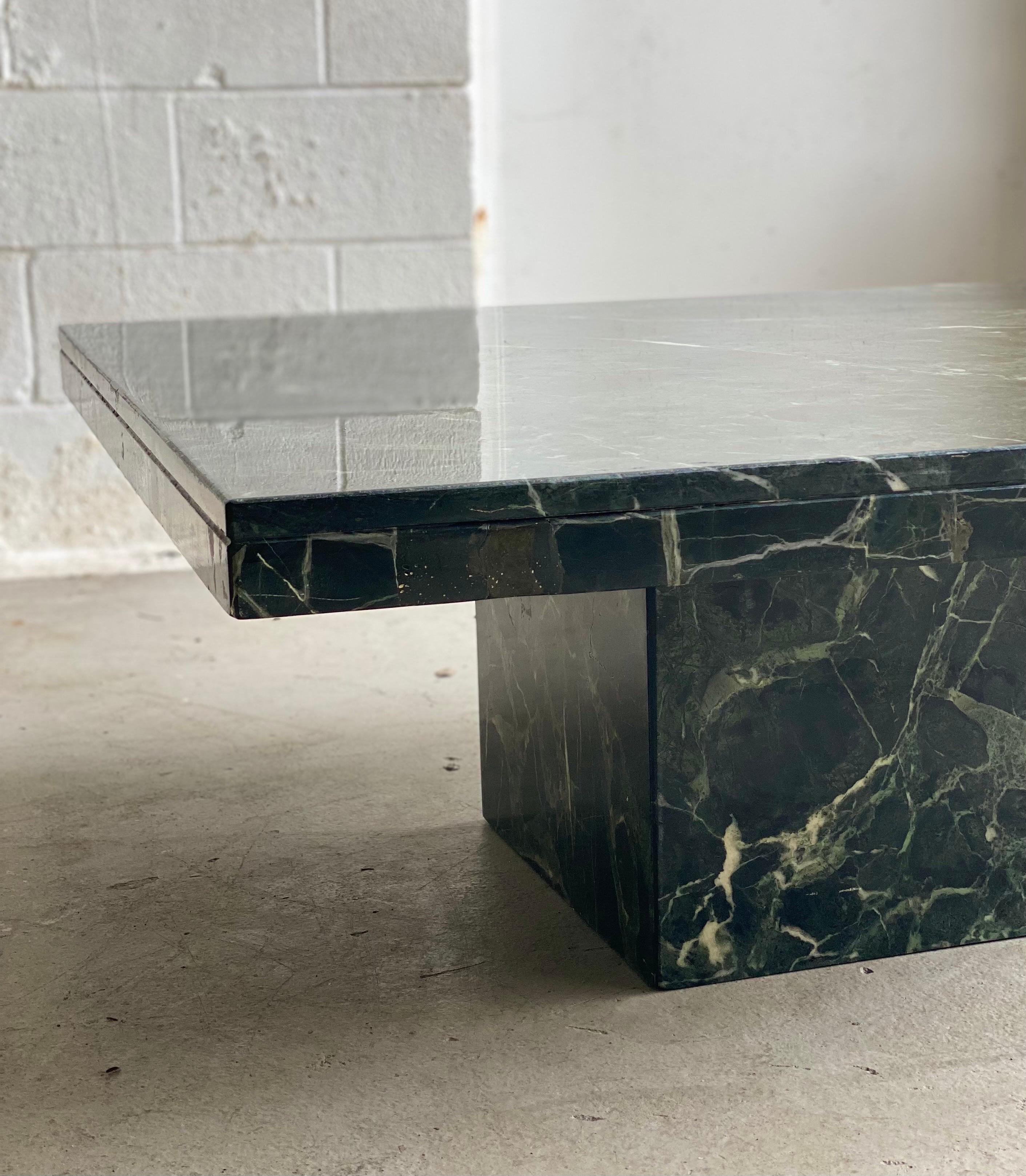 green stone table