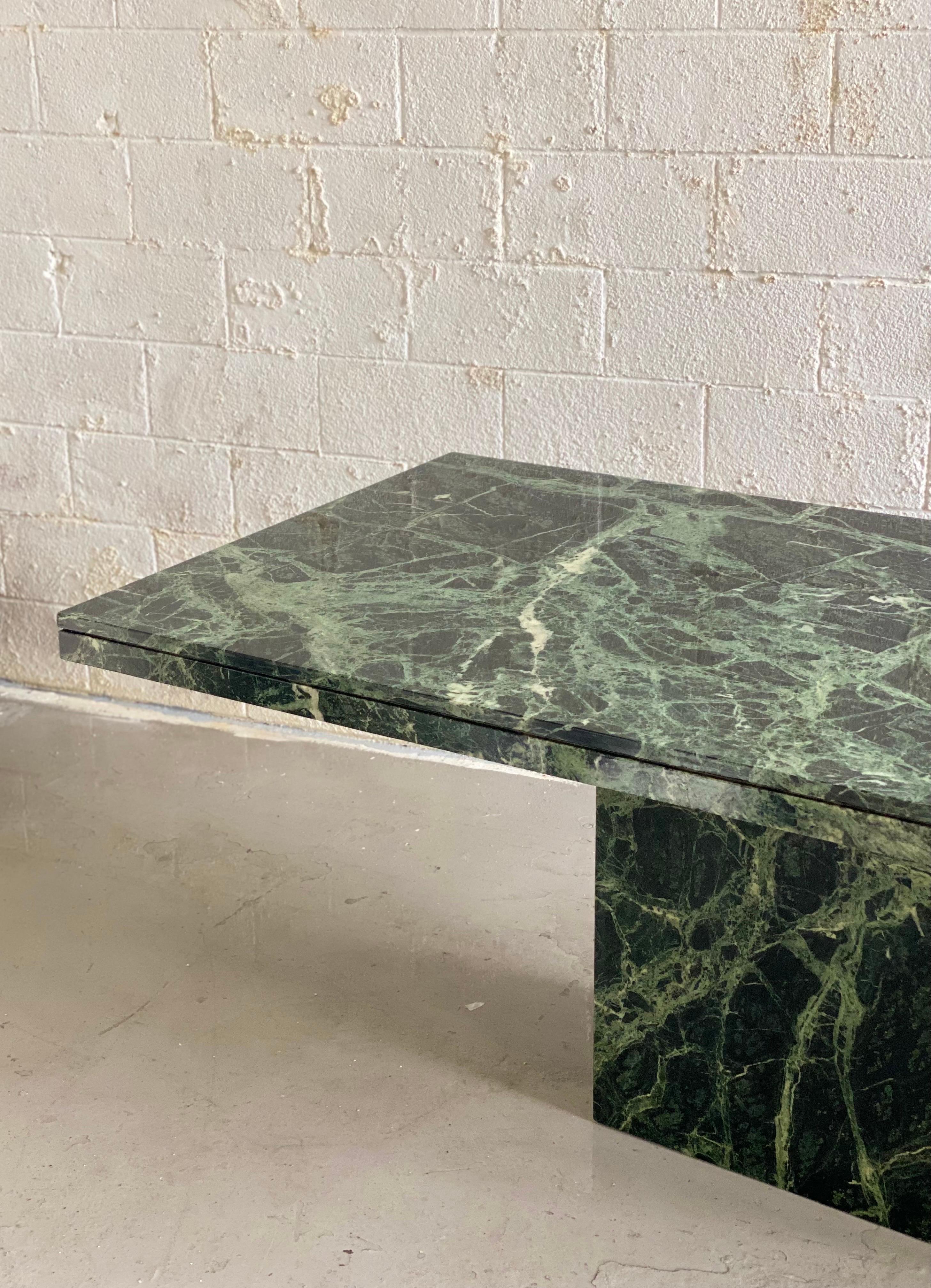 italian green marble dining table