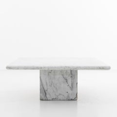 1970s Italian Grey Marble Coffee Table