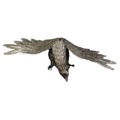 1970s Italian Handmade Silvered Filigree Spread Eagle