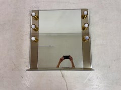 1970s Italian Hollywood Dressing Room Vanity Mirror with Lights by ISA
