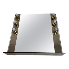 1970s Italian Hollywood Dressing Room Vanity Mirror with Lights by ISA