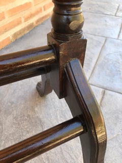 1970s Italian Hollywood Regency Brass and Wood Valet Stand Dressboy