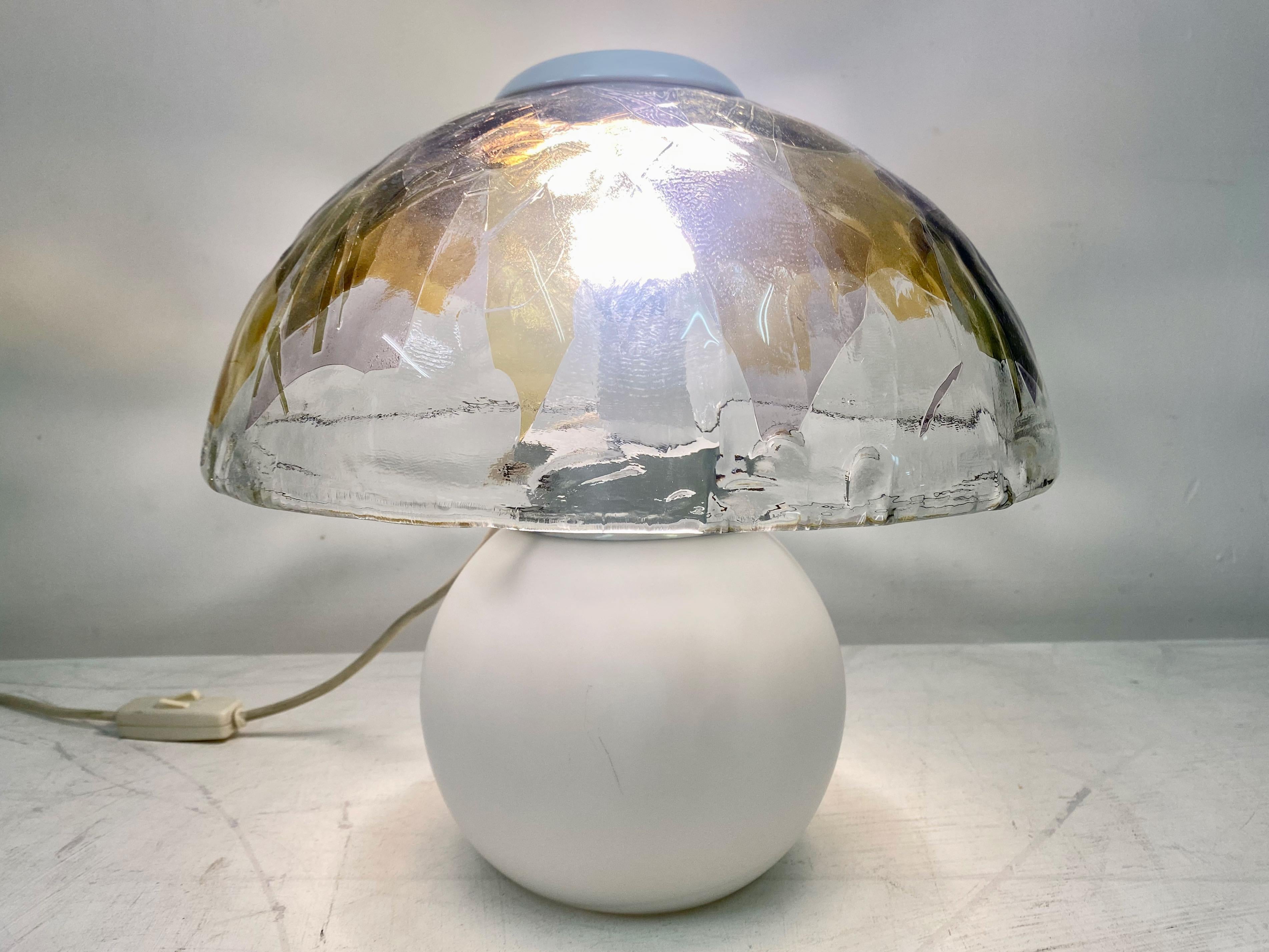 Lampe de bureau italienne en verre de Murano La Murrina des années 1970 en vente 4