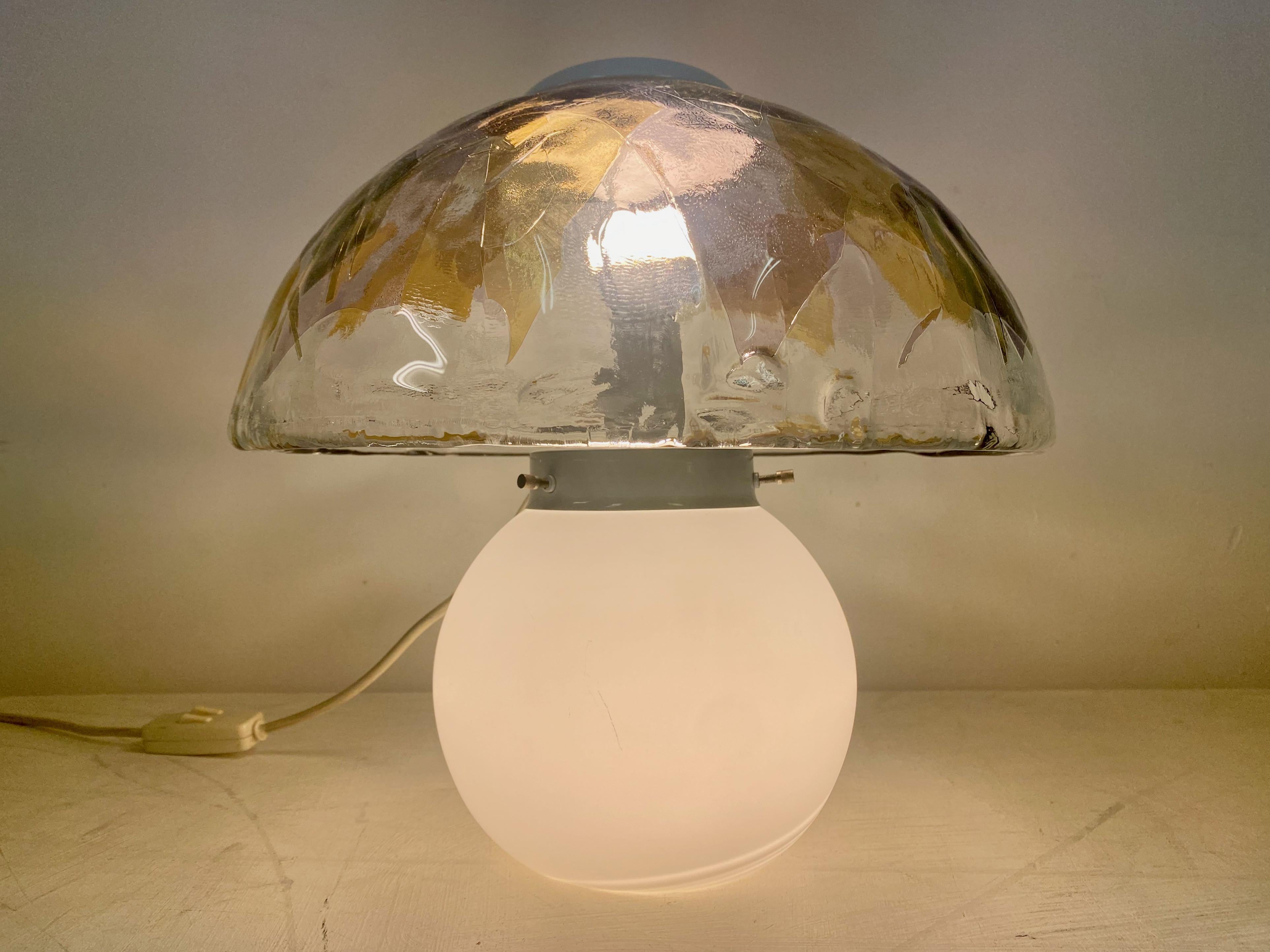 1970s Italian La Murrina Murano Glass Table Lamp For Sale 4