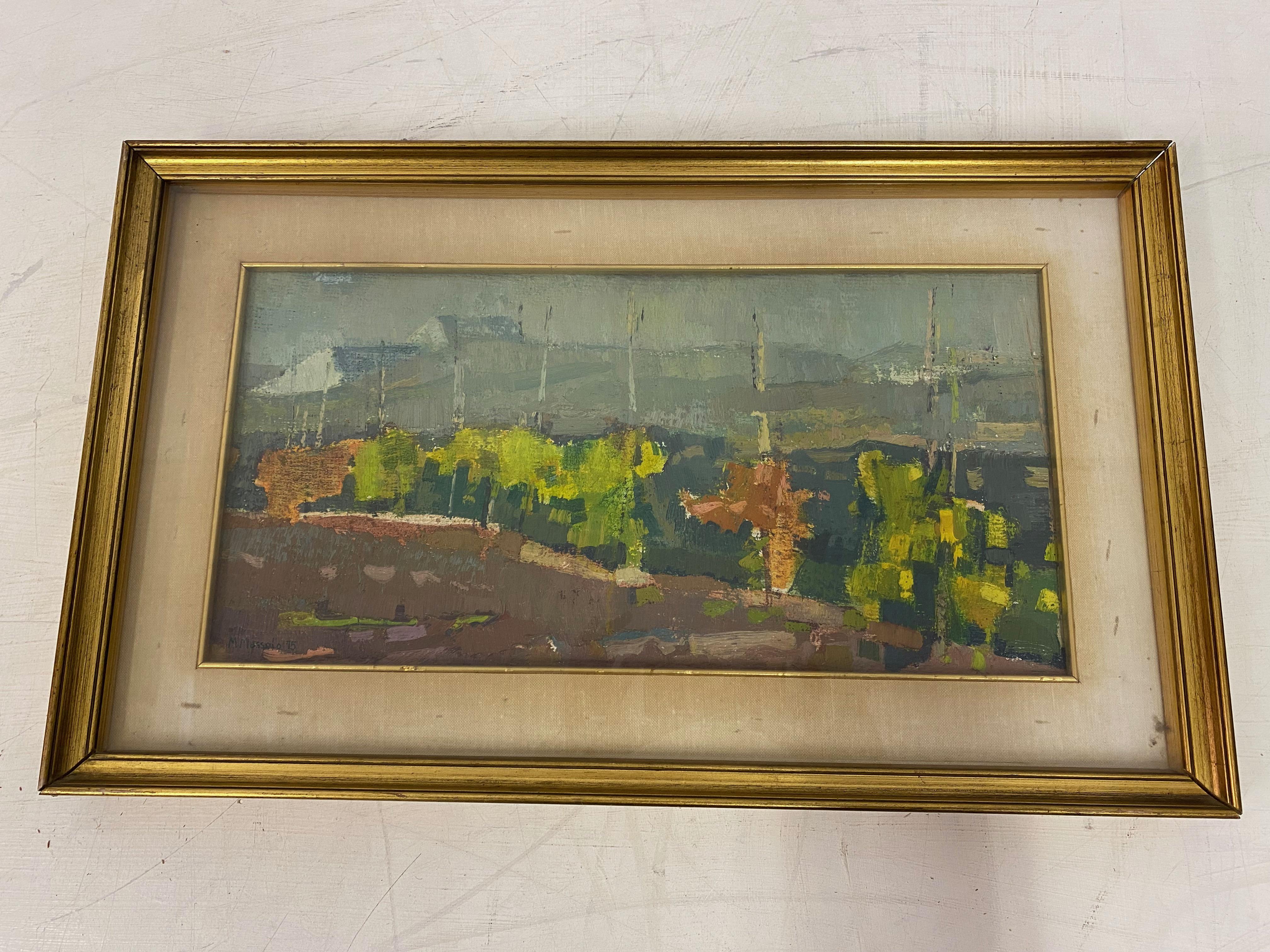 1970s Italian Landscape Painting In Good Condition For Sale In London, London