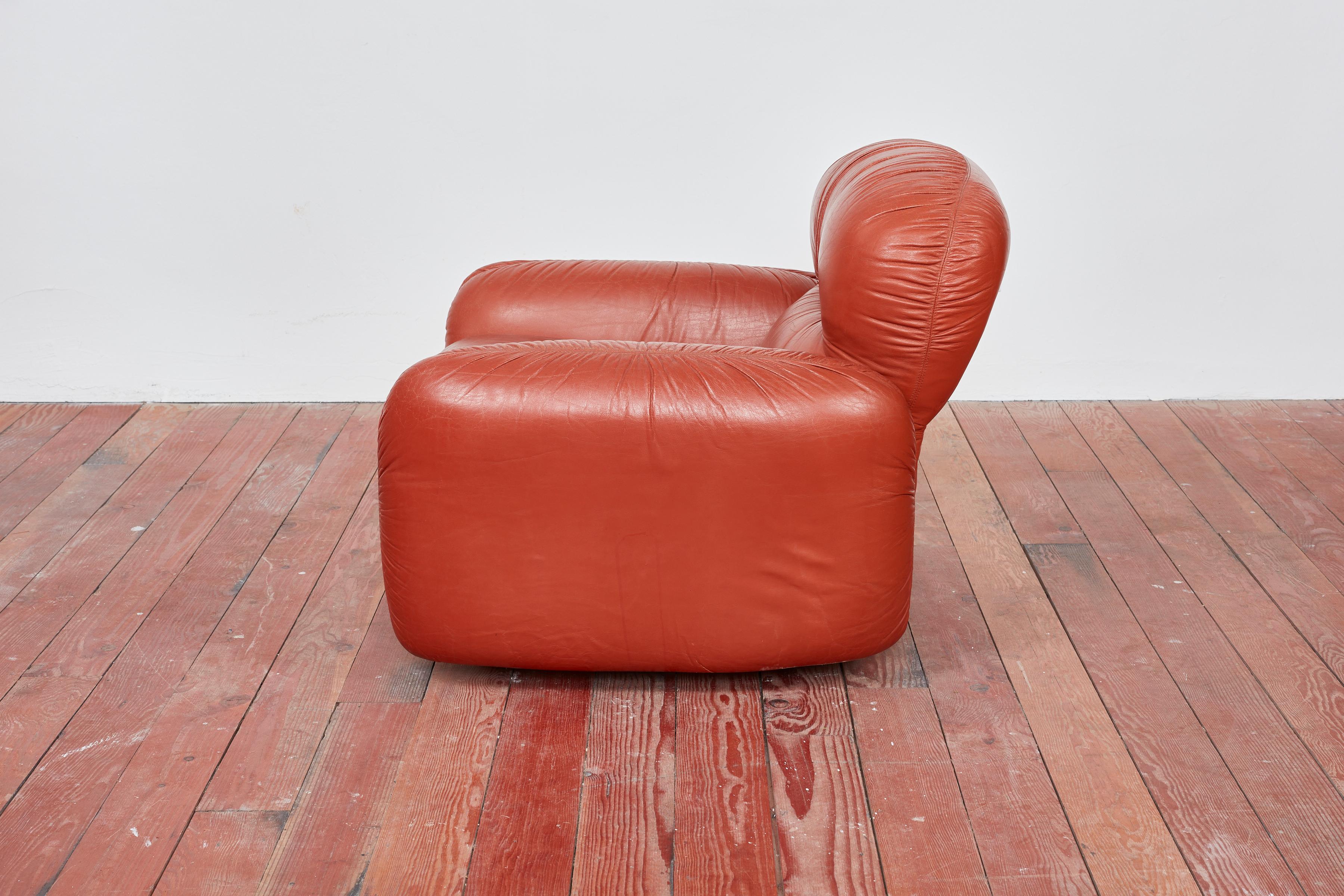 1970s Italian Leather Chairs 1