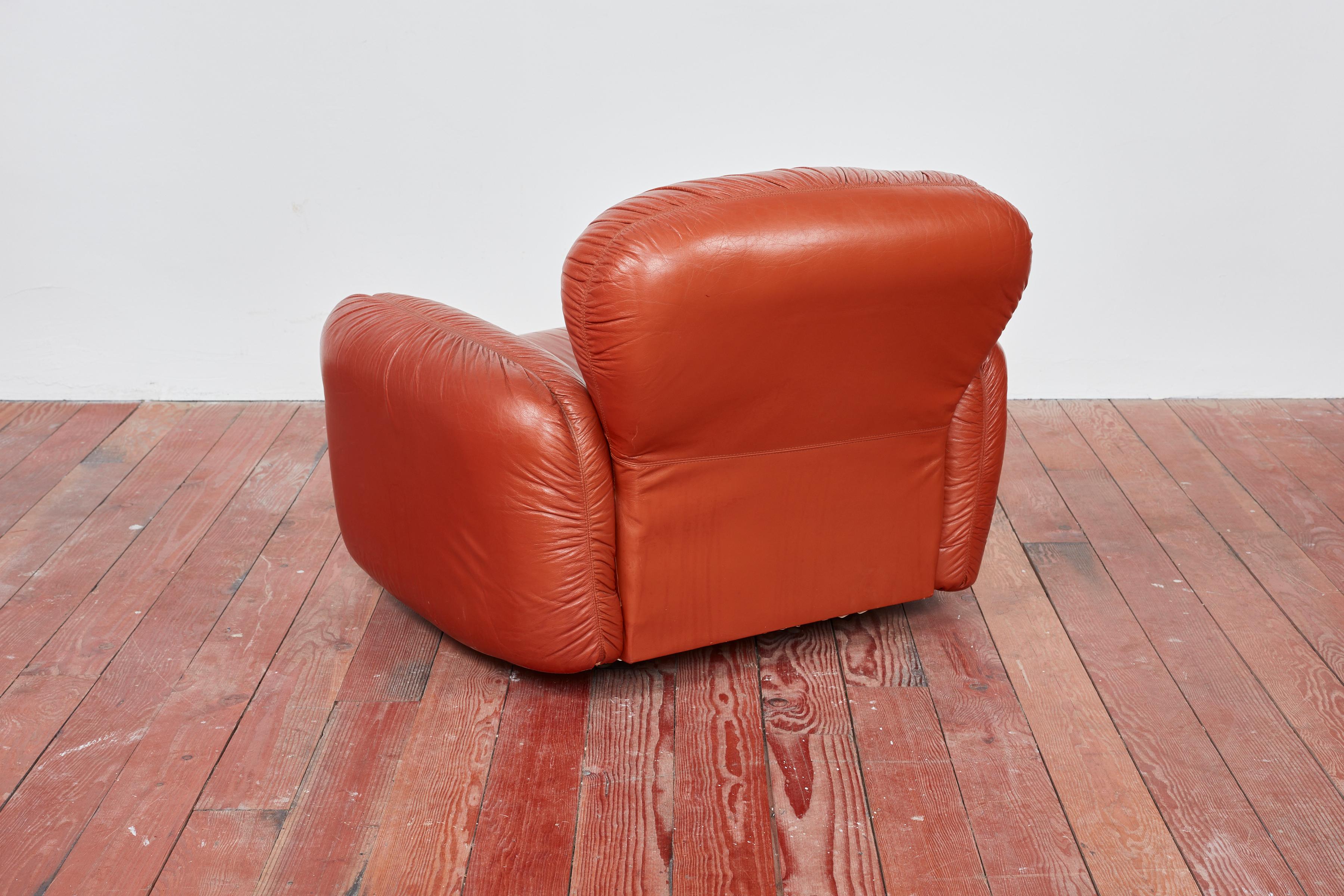 1970s Italian Leather Chairs 2