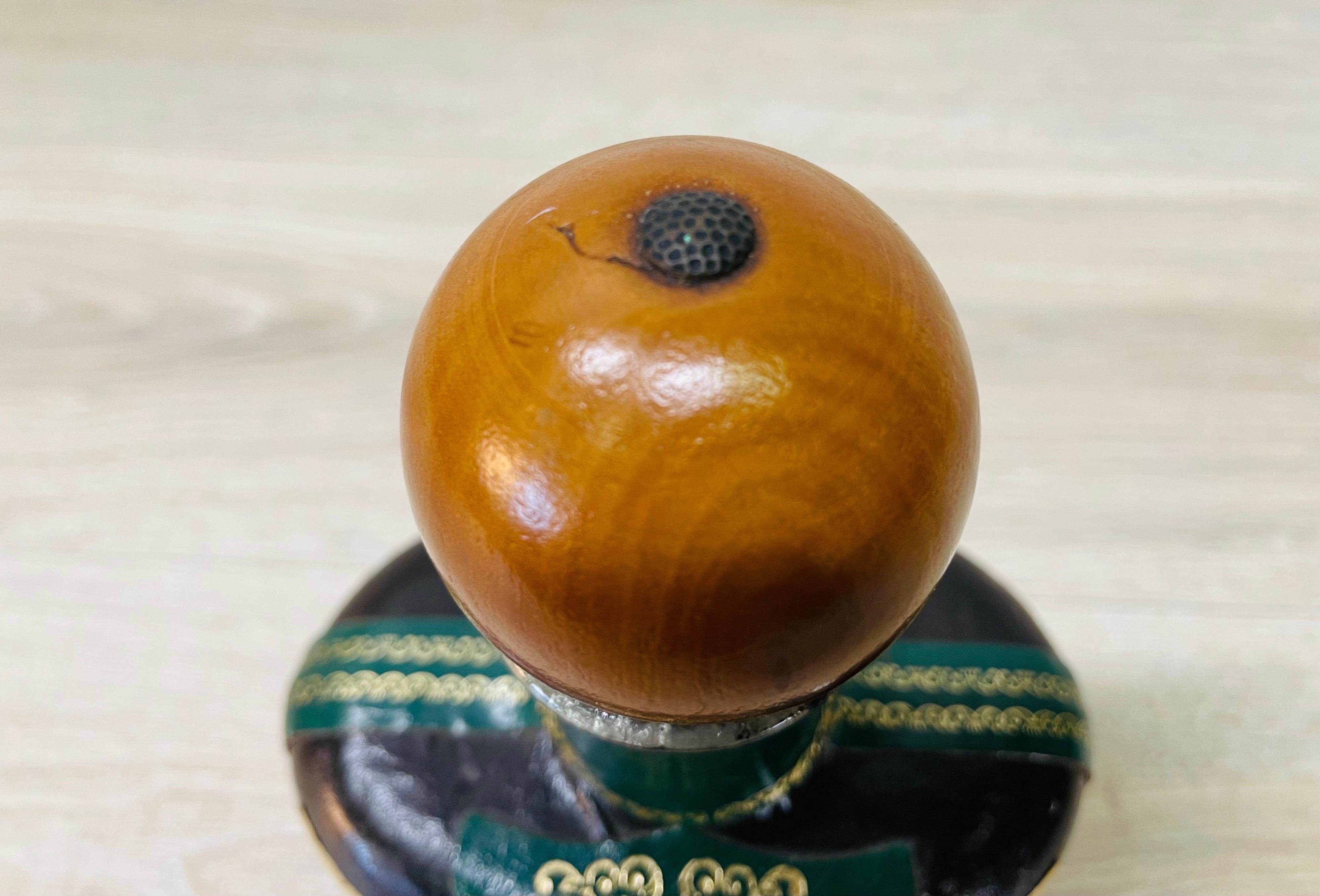 Mid-Century Modern 1970s Italian Leather Duck Decanter