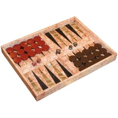 1970s Italian Marble Backgammon Set 