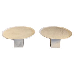 1970s Italian Marble Coffee Table, Pair Available, Sold Individualy.