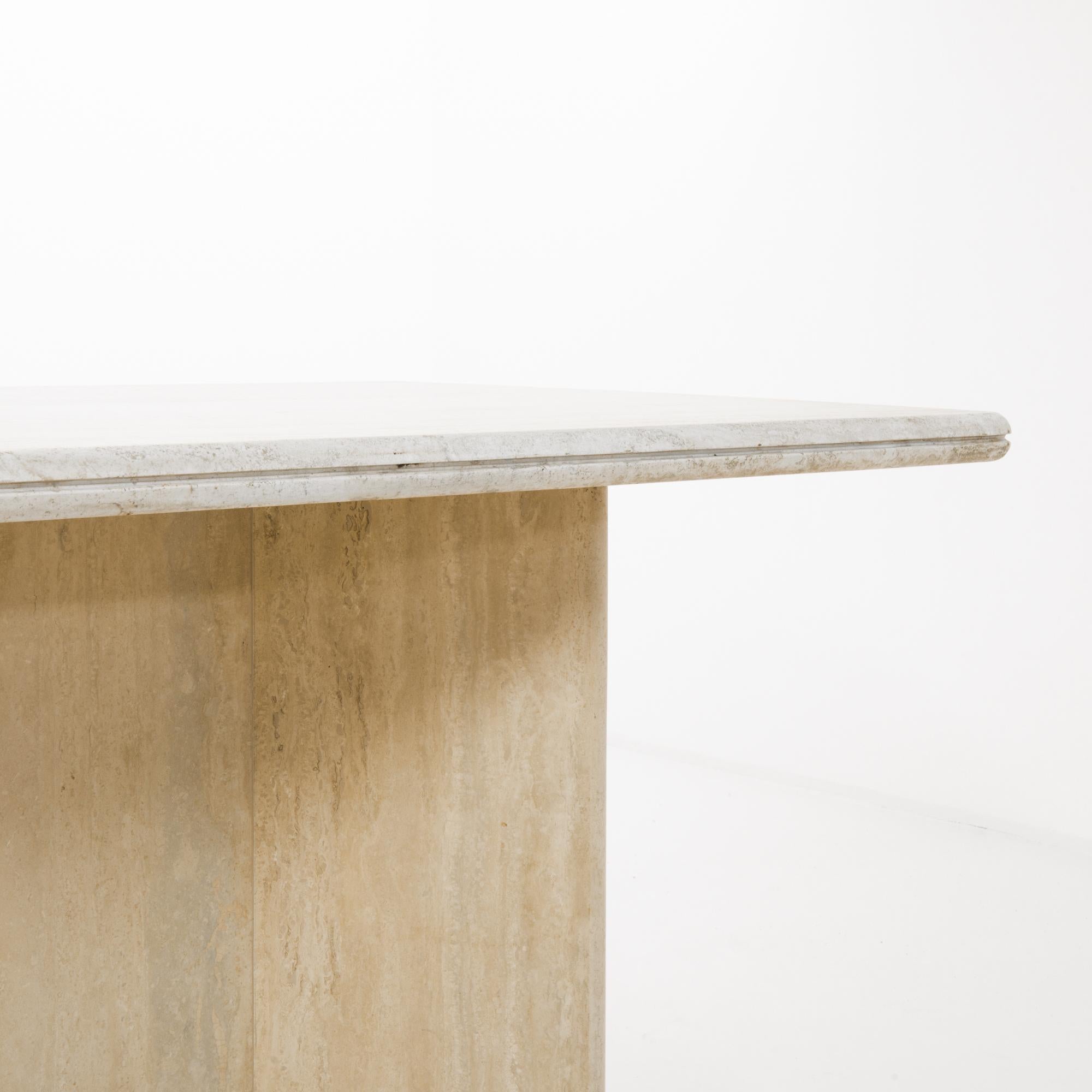 Late 20th Century 1970s Italian Marble Dining Table 
