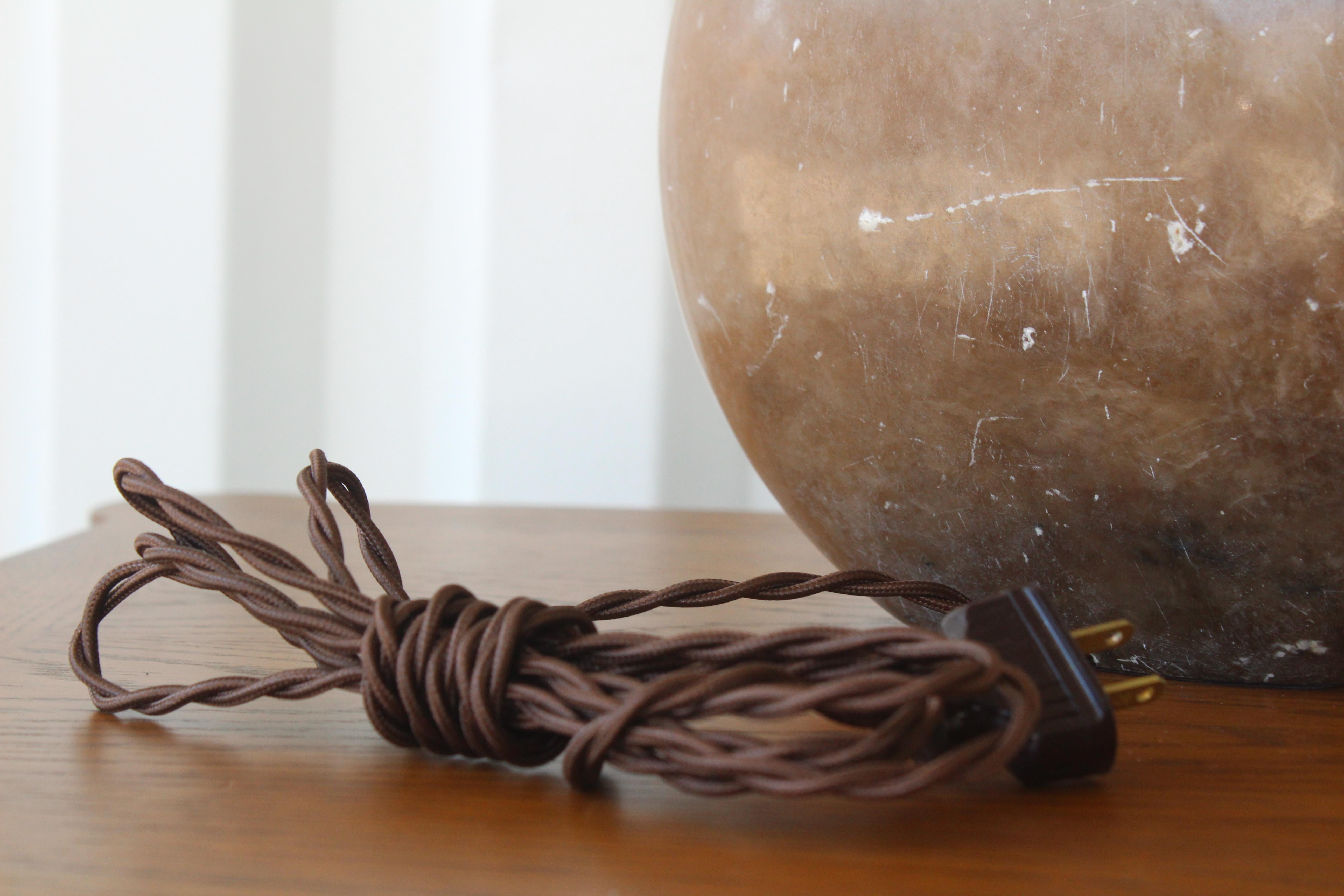 1970s Italian Marble Table Lamp 6