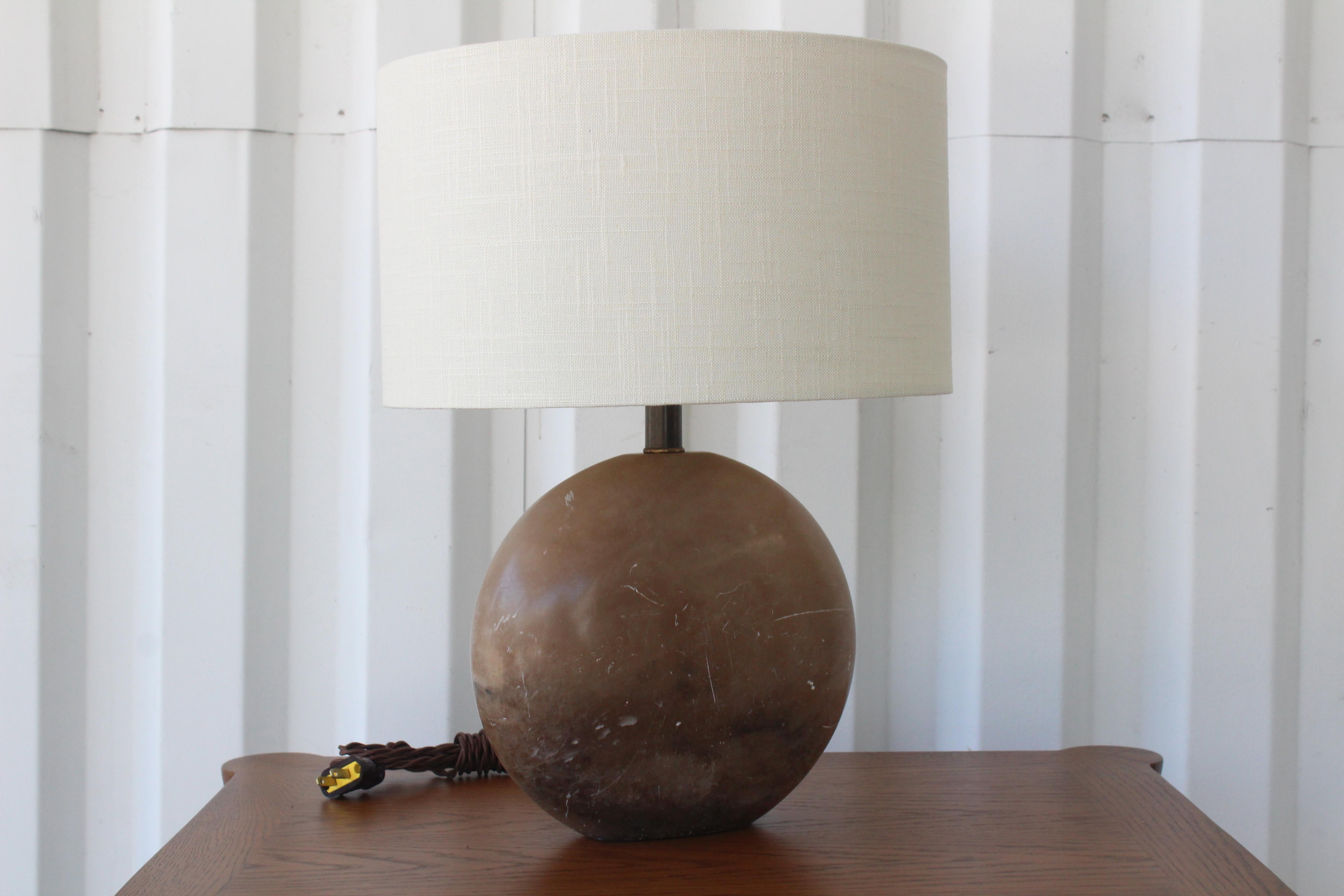 1970s Italian Marble Table Lamp 7